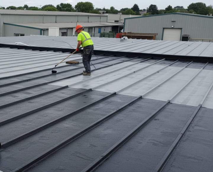 Etanchéité toit plat et isolation sur bac acier