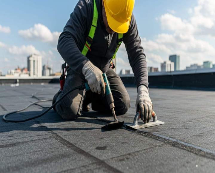 Réfection d’étanchéité endommagée sur toit plat  